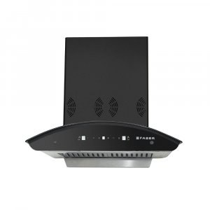 Image of Faber 60 cm 3 Way Silent Suction, AutoClean Chimney (1298 m3/hr HOOD PREMIA 3D PLUS IND HC SC BK 60, Baffle Filters)