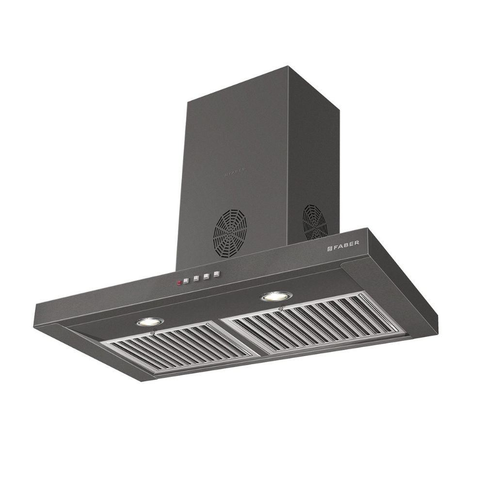 Faber 60cm 3 Way Silent Suction Chimney 1150 m3hr Stilo Slim 3D Plus 2 T2S2 T2S2 BK LTW 60Triple Layer Baffle Filters Black