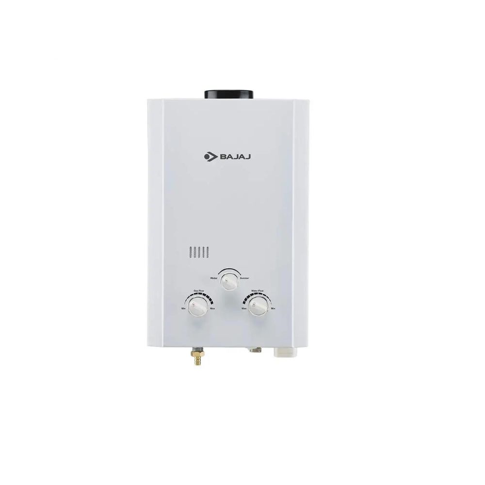 Bajaj Majesty Duetto Gas 6 Ltr Vertical Water Heater LPG White
