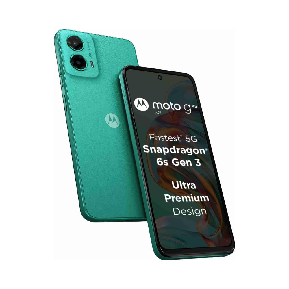 Motorola G45 5G Brilliant Green 8GB RAM 128GB Storage  65 FHD Display  Snapdragon 6 Gen1 Processor  50MP Camera  16MP Front Camera  5000mAh Battery  33W Charging