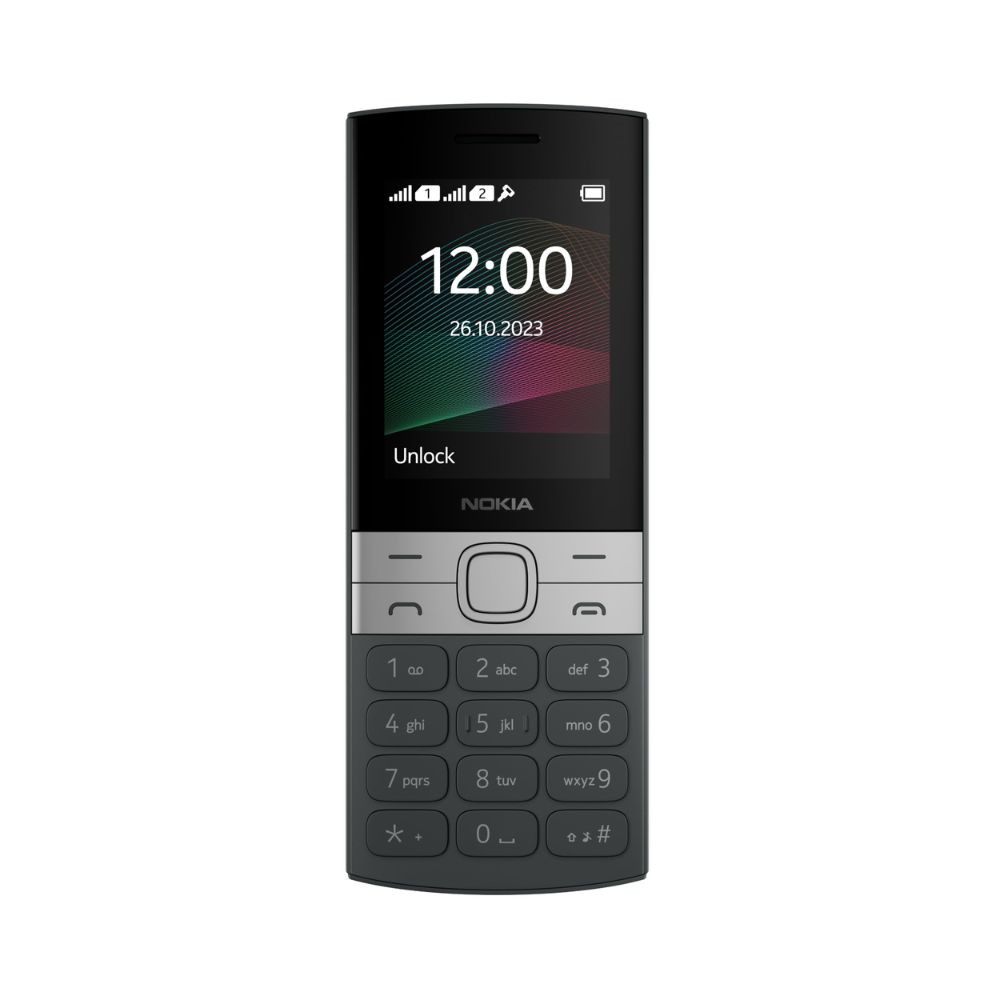 Nokia 150 Dual SIM Premium Keypad Phone Rear Camera Long Lasting Battery Life Wireless FM Radio MP3 Player and All-New Modern Premium Design Black