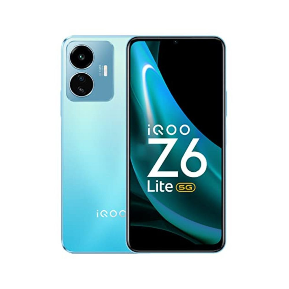 iQOO Z6 Lite 5G Stellar Green 6GB RAM 128GB Storage with Charger  Qualcomm Snapdragon 4 Gen 1 Processor  120Hz FHD Display  Travel Adaptor Included in The Box