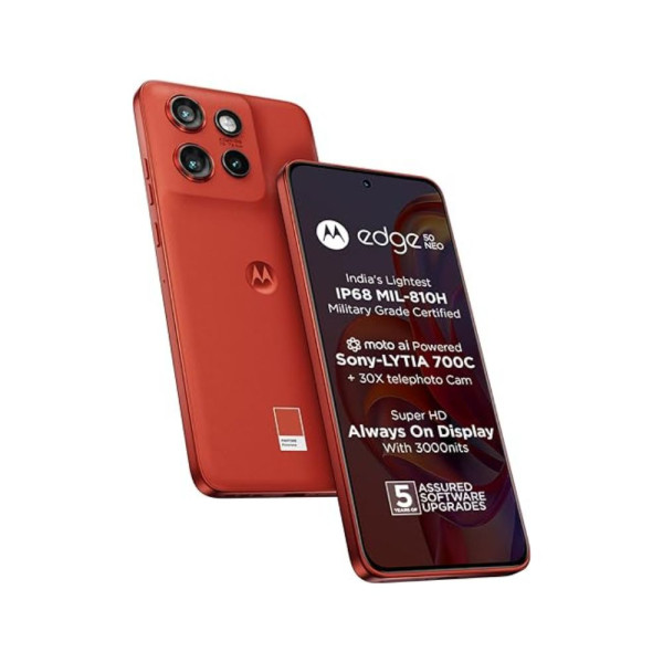 Image of Motorola Edge 50 Neo 5G (Pantone Poinciana, 8GB RAM, 256GB Storage)