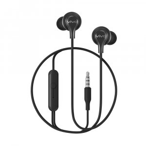 Image of vivo Color Wired in Ear Earphones with Mic and 3.5mm Jack (Black)