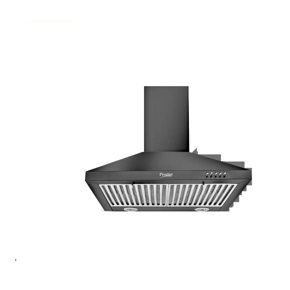 Prestige Dura 600 3 Speed Control Powder Coated Kitchen Hood With Baffle Filters 1000m3 Hr Black