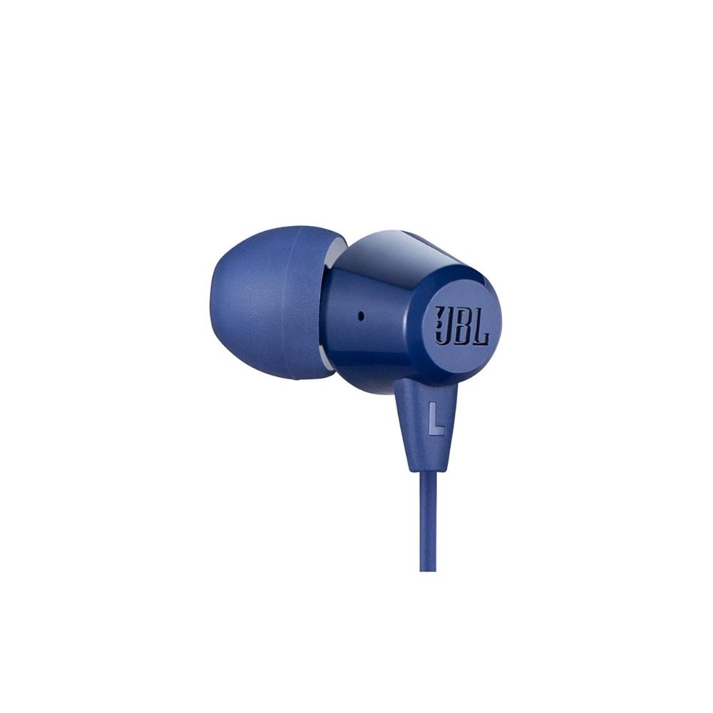JBL C50HI Wired in Ear Earphones with Mic Blue