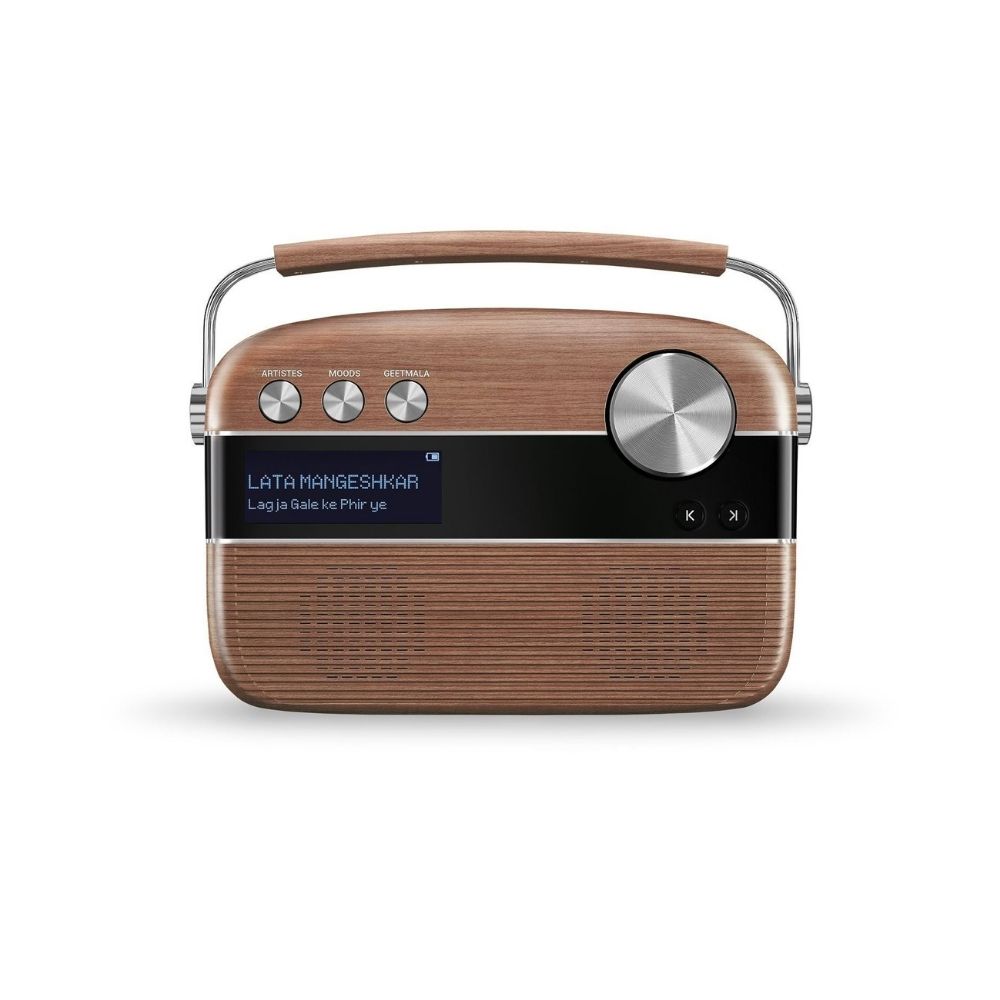 Saregama Carvaan Hindi Bluetooth speaker 6 W Bluetooth Home Theatre Oak Wood Brown Stereo Channel