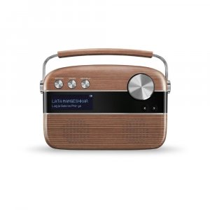 Image of Saregama Carvaan Hindi Bluetooth speaker 6 W Bluetooth Home Theatre  (Oak Wood Brown, Stereo Channel)
