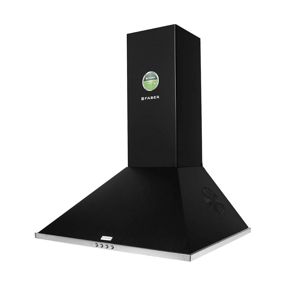 Faber 60 cm 3 Way Silent Suction Chimney 1095 m3h Topaz 3D T2S2 BK PB LTW 60 Black