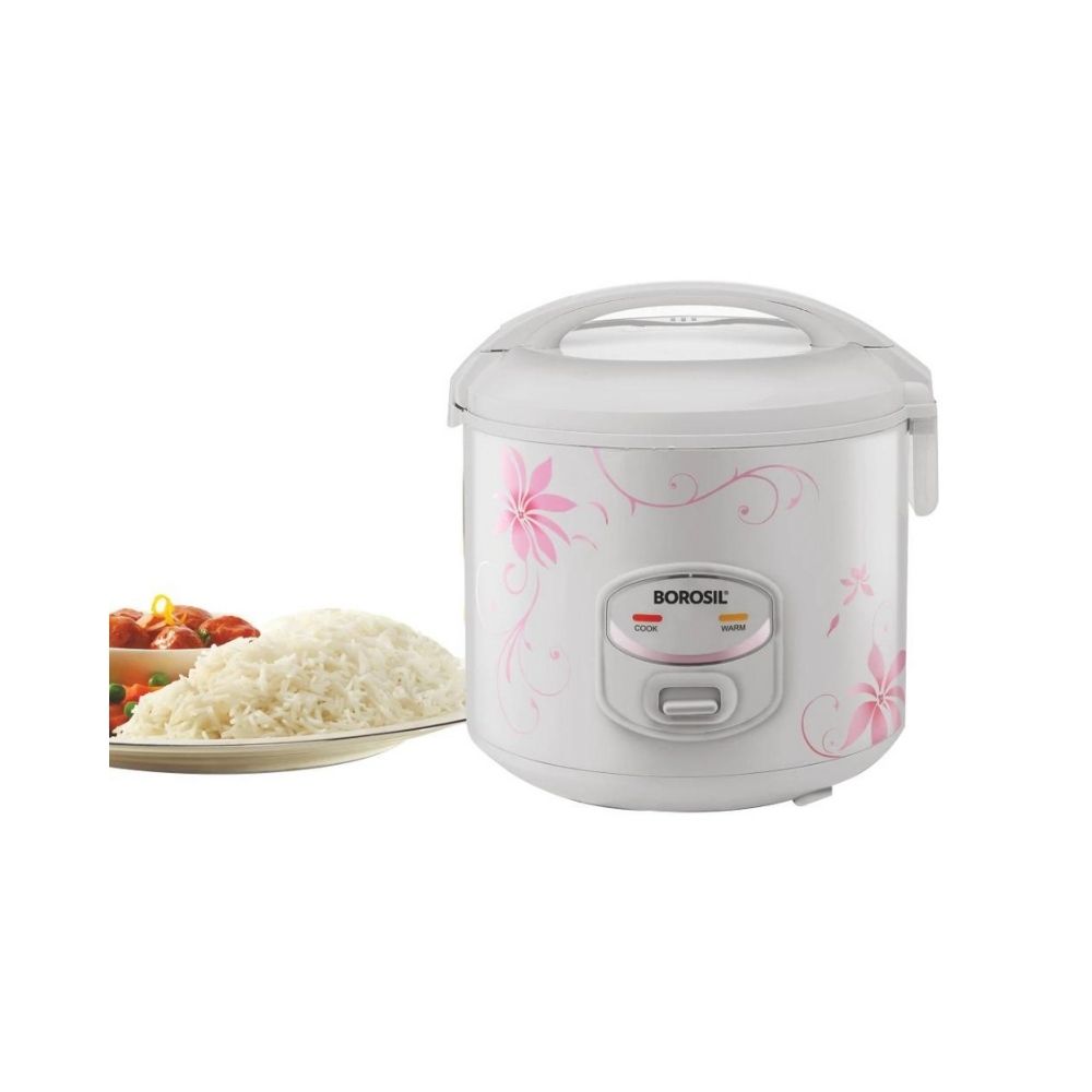 Borosil Pronto Deluxe II 18 Litres 650 Watts Rice Cooker BRC18MPB12 Silver