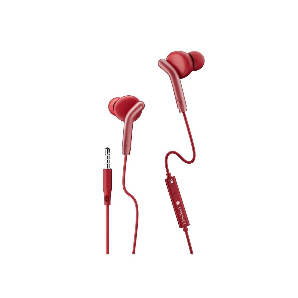Zebronics Zeb-Bro in Ear Wired EarphonesRed