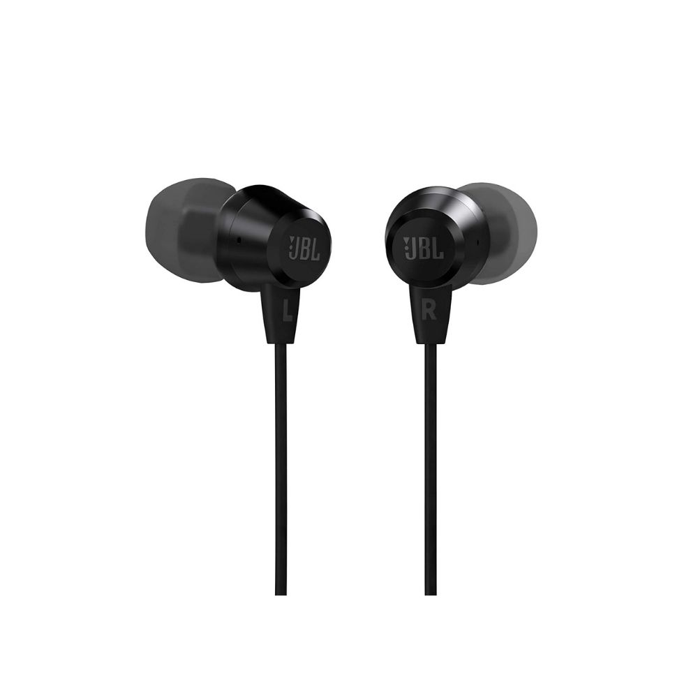 JBL C50HI Wired in Ear Earphones with Mic Black