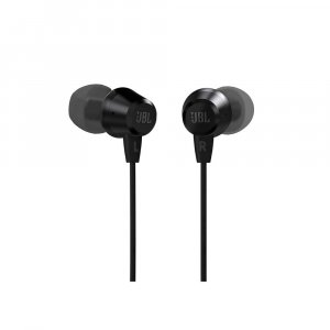 Image of JBL C50HI Wired in Ear Earphones with Mic (Black)