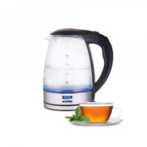 Image of Kent Elegant Electric Glass Kettle (16052), 1.8L, Stainless Steel