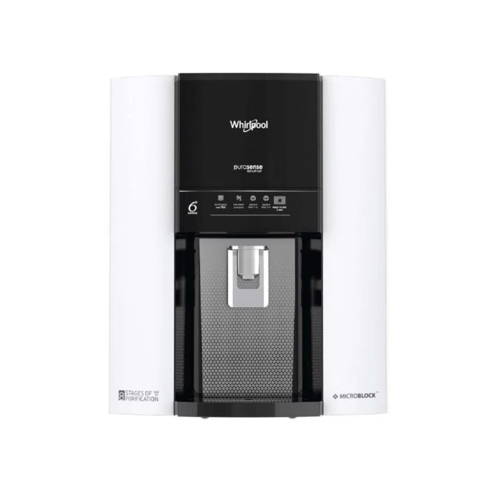 Whirlpool Purasense 7 L RO UV UF Water Purifier with DIY Technology White Black