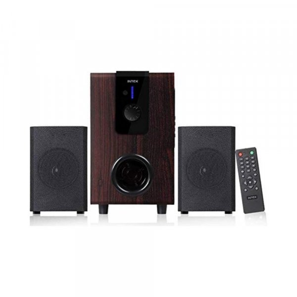Image of Intex 2.1 XV CHORAL TUFB 36 W Bluetooth Home Theatre  (Brown, 2.1 Channel)
