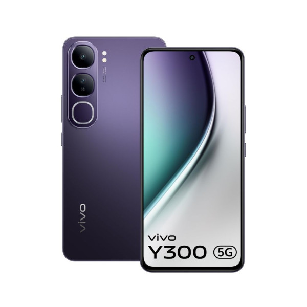 Image of Vivo Y300 5G (Phantom Purple, 8GB RAM, 256GB Storage) with No Cost EMI/Additional Exchange Offers