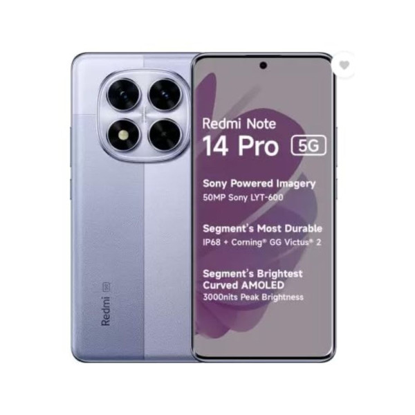 Image of Redmi Note 14 Pro 5G (Phantom Purple, 128 GB) (8 GB RAM)