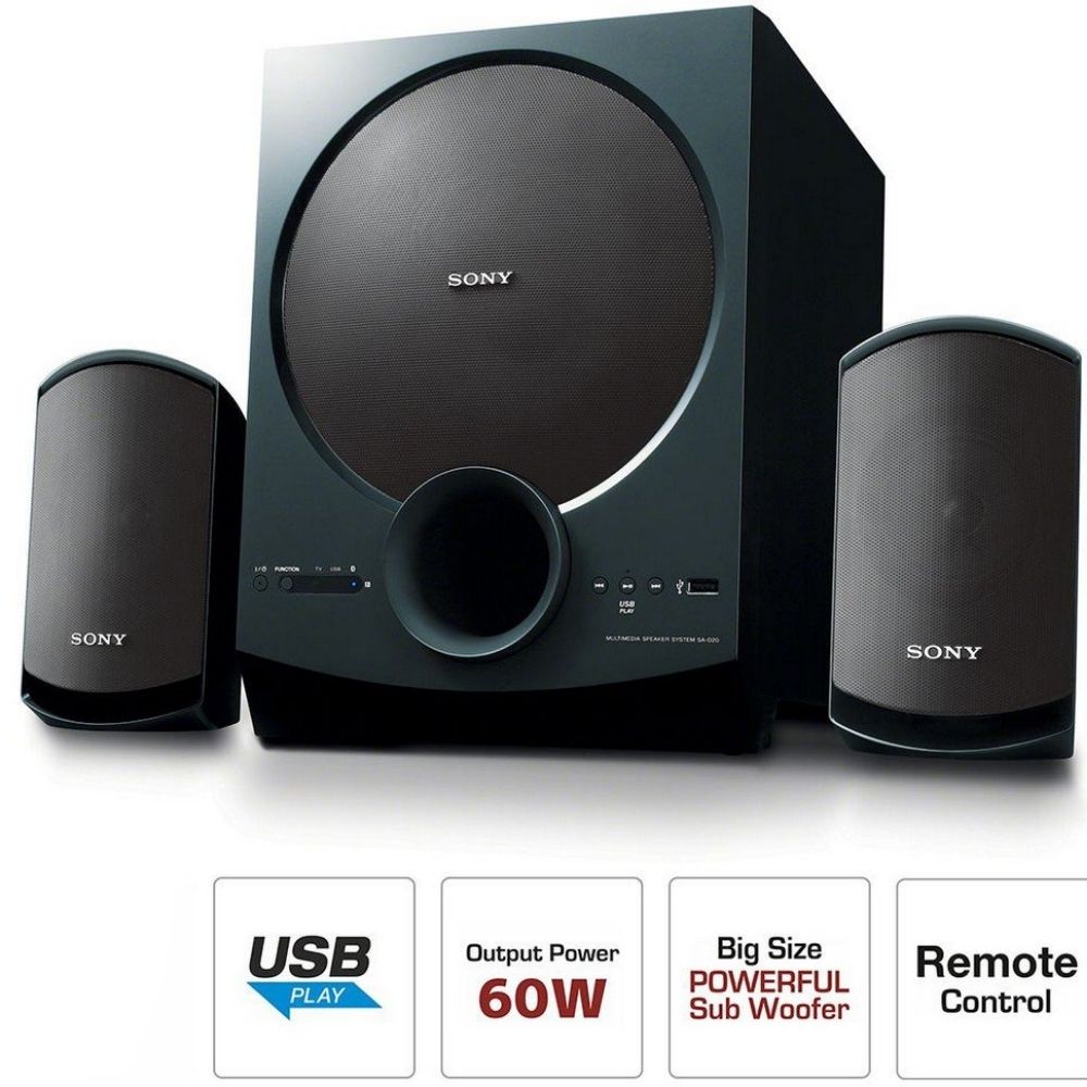 SONY SA-D20 60 W Bluetooth Home Theatre Black 21 Channel