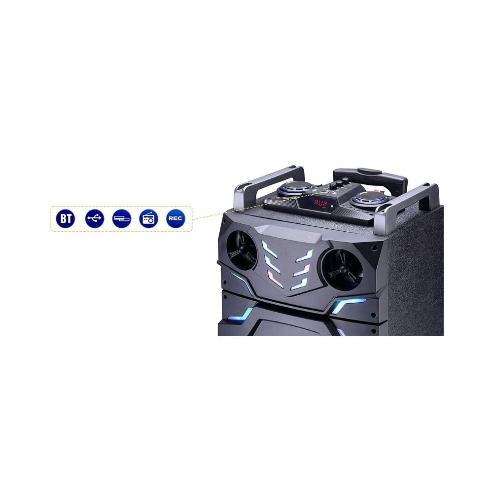 Intex trolly T-300 TUFB bluetooth speaker 3000 W Bluetooth Home TheatreBlack Mono Channel