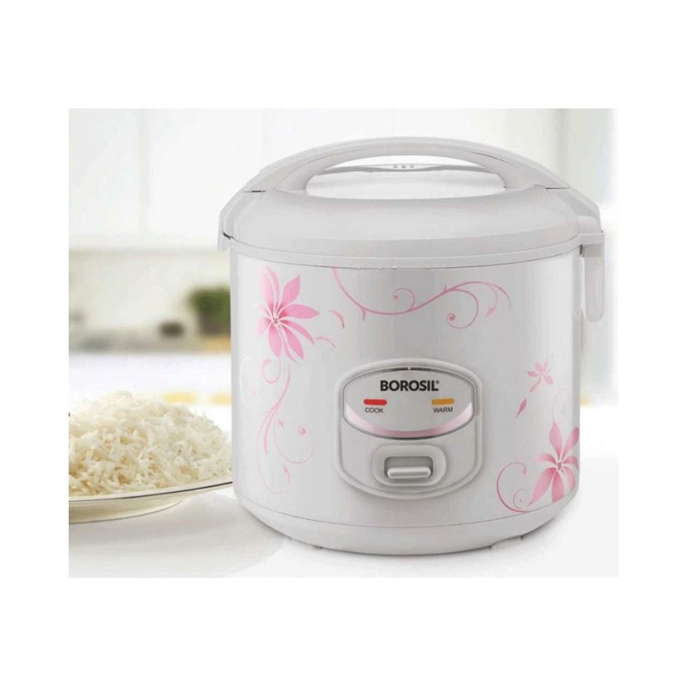Borosil Pronto Deluxe II 18 Litres 650 Watts Rice Cooker BRC18MPB12 Silver
