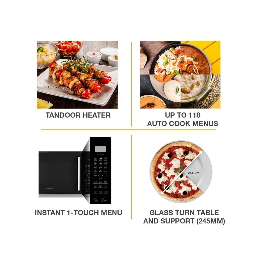 Whirlpool 20 L Convection Microwave OvenMagicook Pro 22CE Black