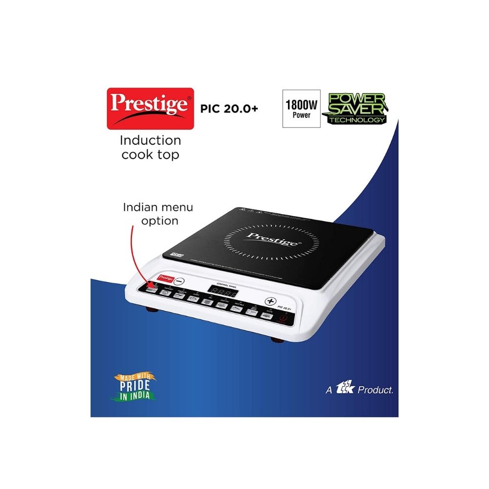 Prestige Induction Pic 200 Induction CooktopWhite Push Button