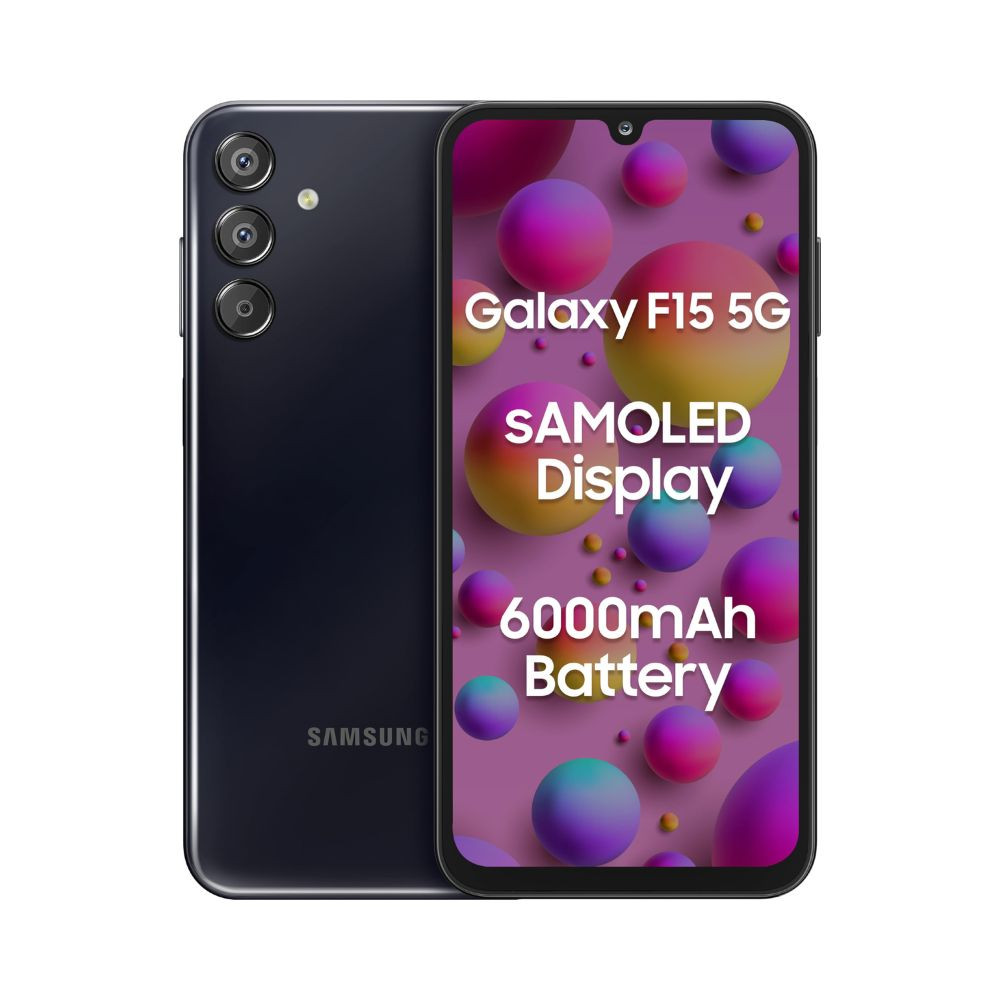 Samsung Galaxy F15 5G Ash Black 6GB RAM 128 GB Storage