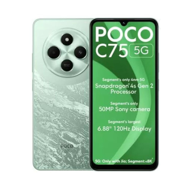 Image of POCO C75 5G, Enchanted Green (4GB, 64GB)
