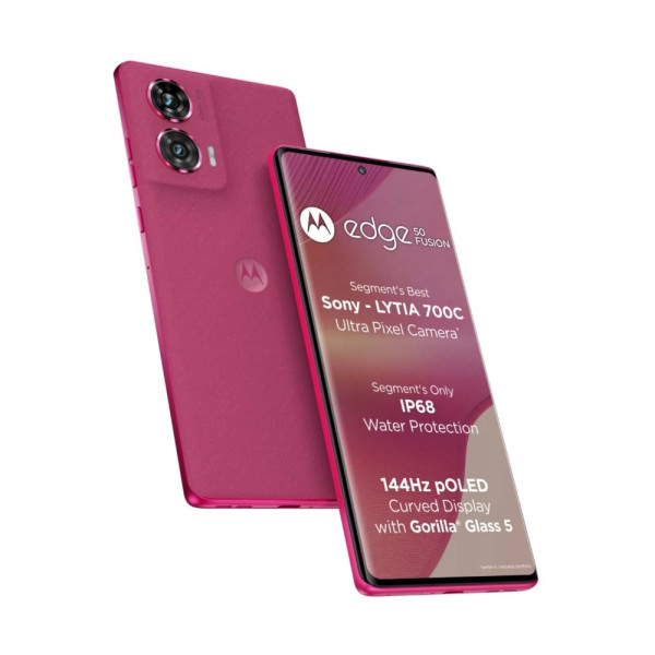 Image of Motorola Edge 50 Fusion 5G (Hot Pink, 12GB RAM, 256GB Storage)