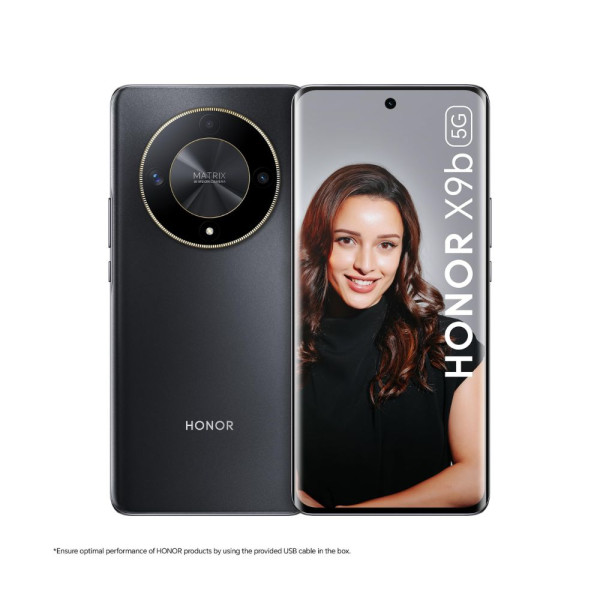 Image of HONOR X9b 5G (Midnight Black, 8GB + 256GB) | India's First Ultra-Bounce Anti-Drop Curved AMOLED Display | 5800mAh Battery | 108MP Primary Camera | Without Charger