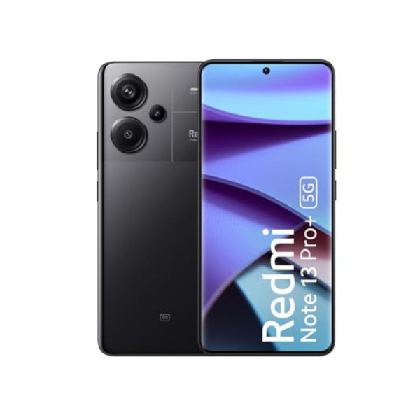 Image of Redmi Note 13 Pro+ (Fusion Black, 12GB RAM, 256GB Storage) | World's First Mediatek 7200 Ultra 5G | 200MP Hi-Res Camera | 1.5K Curved AMOLED | 120W HyperCharge