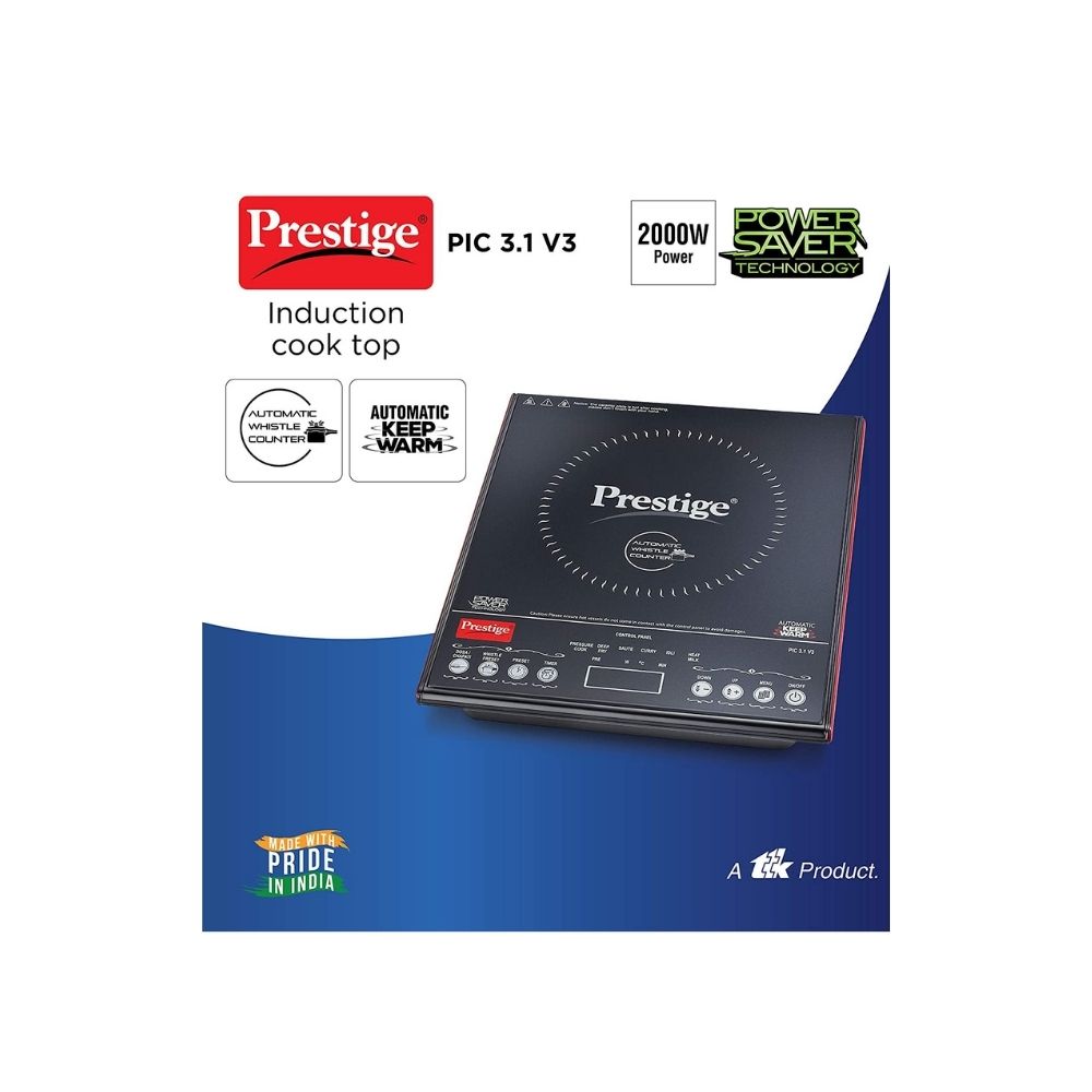 Prestige PIC 31 v3 Induction CooktopBlack Touch Panel