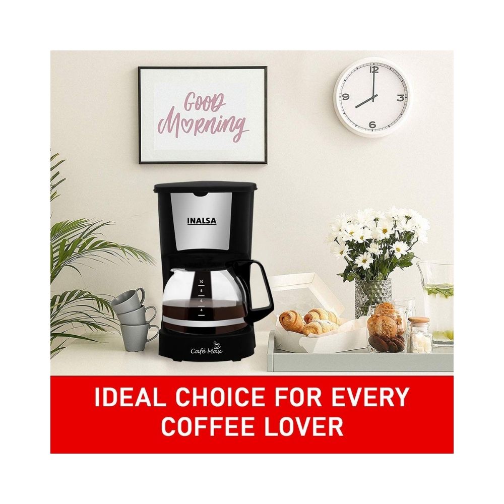 Inalsa Cafe Max 5 Cup 06L 650-Watt Coffee Maker