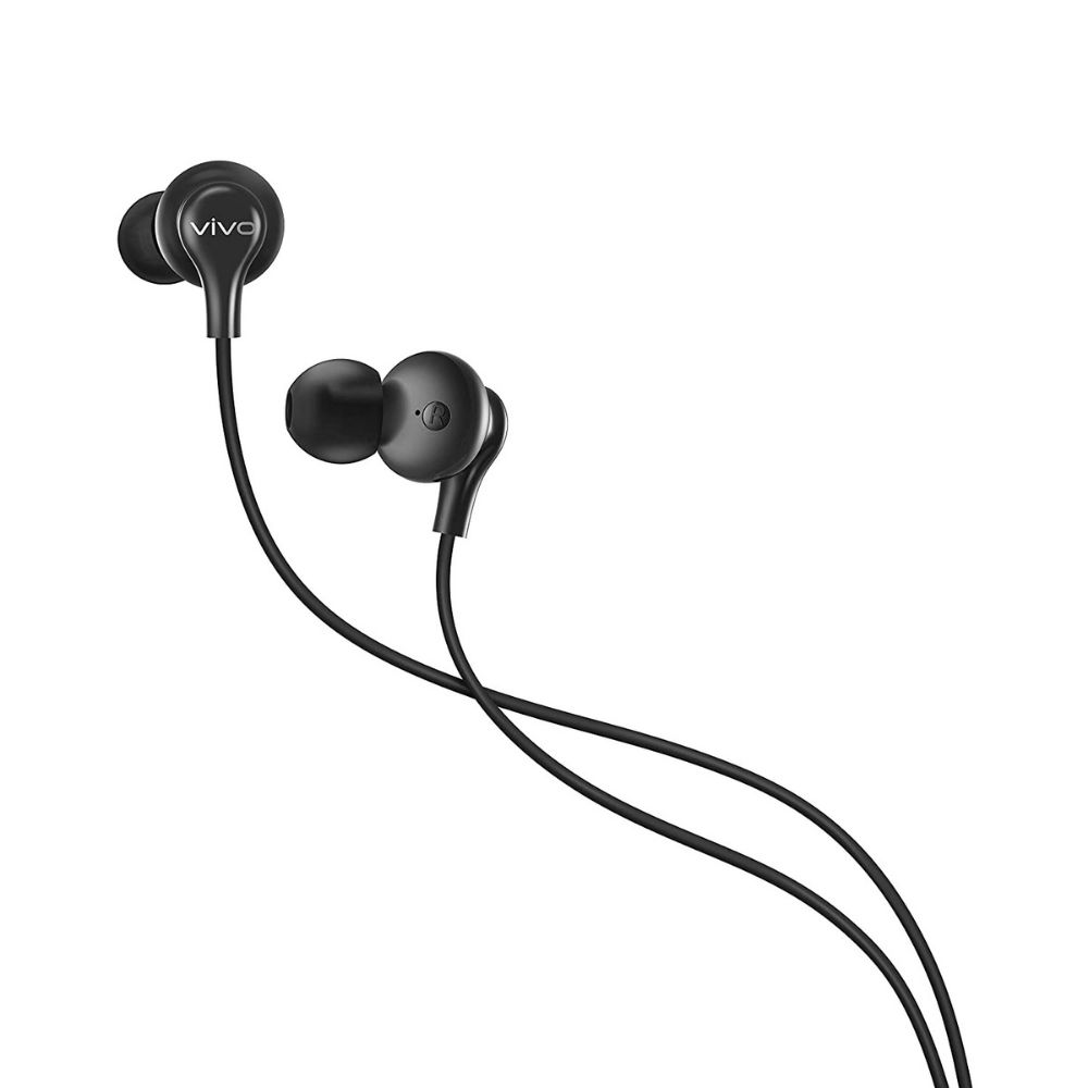 vivo Color Wired in Ear Earphones with Mic and 35mm Jack Black