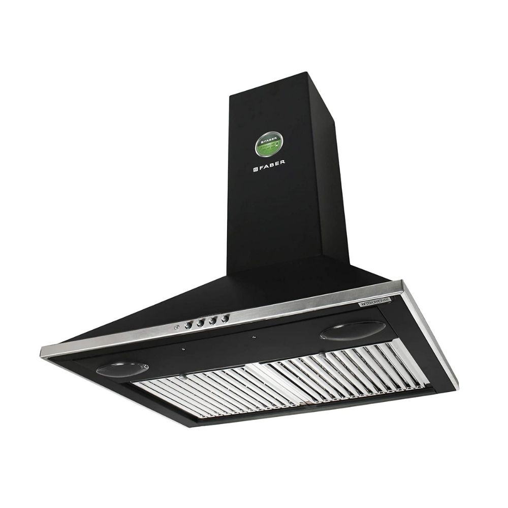 Faber 60 cm 3 Way Silent Suction Chimney 1095 m3h Topaz 3D T2S2 BK PB LTW 60 Black