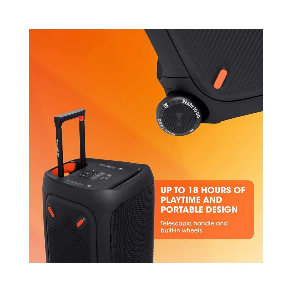 JBL PartyBox 310 by Harman 240 Watt Truly Wireless Bluetooth Portable Speaker Black