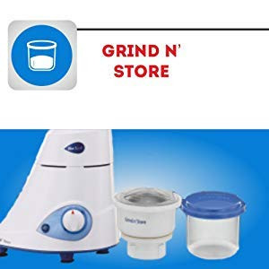 Preethi Blue Leaf Platinum MG 139 mixer grinder 750 watt White 4 jars - Super Extractor juicer Jar Storage Air-Tight Container FBT motor with 5yr Warranty Lifelong Free Service Standard