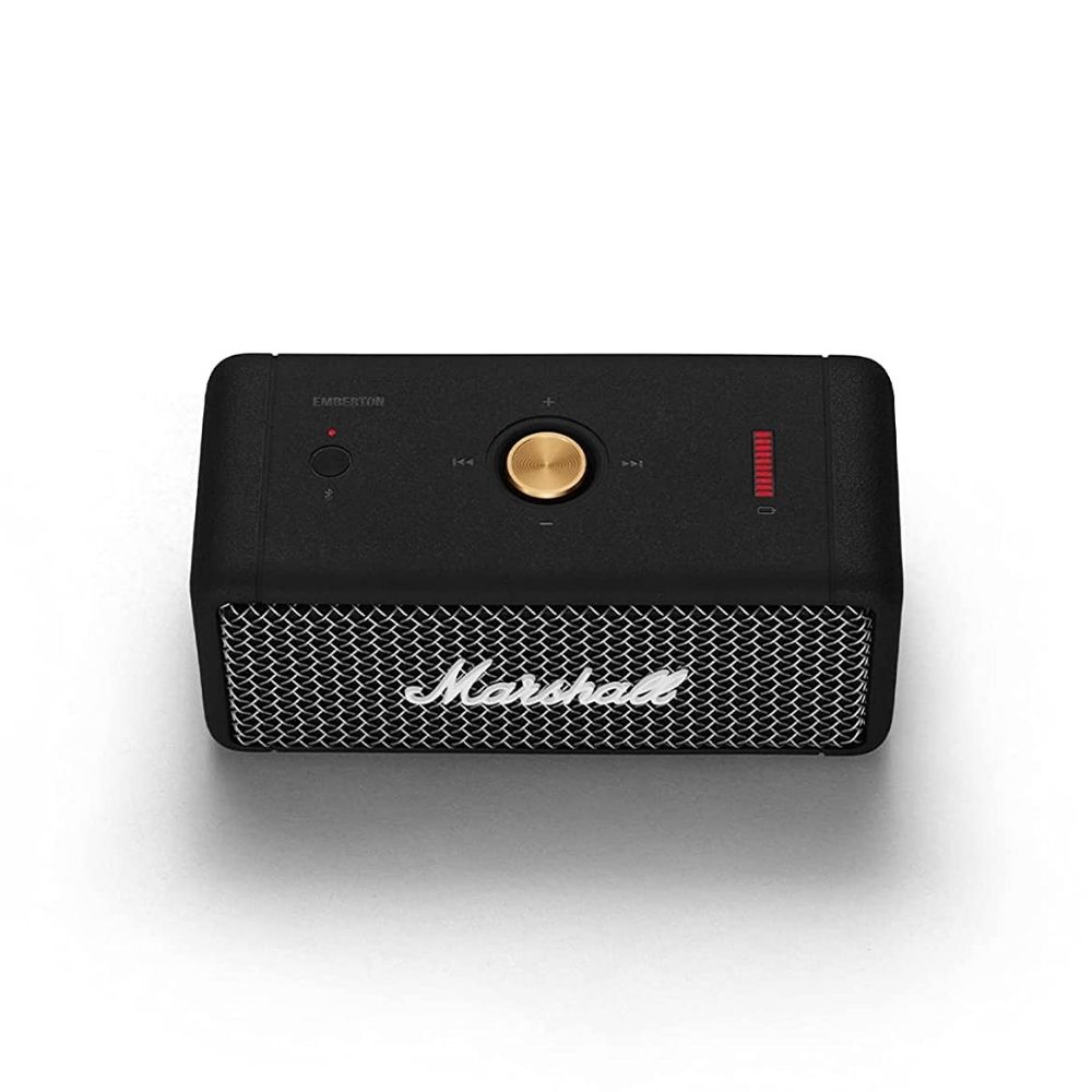 Marshall Emberton 20 Watt Wireless Bluetooth Portable Speaker Black