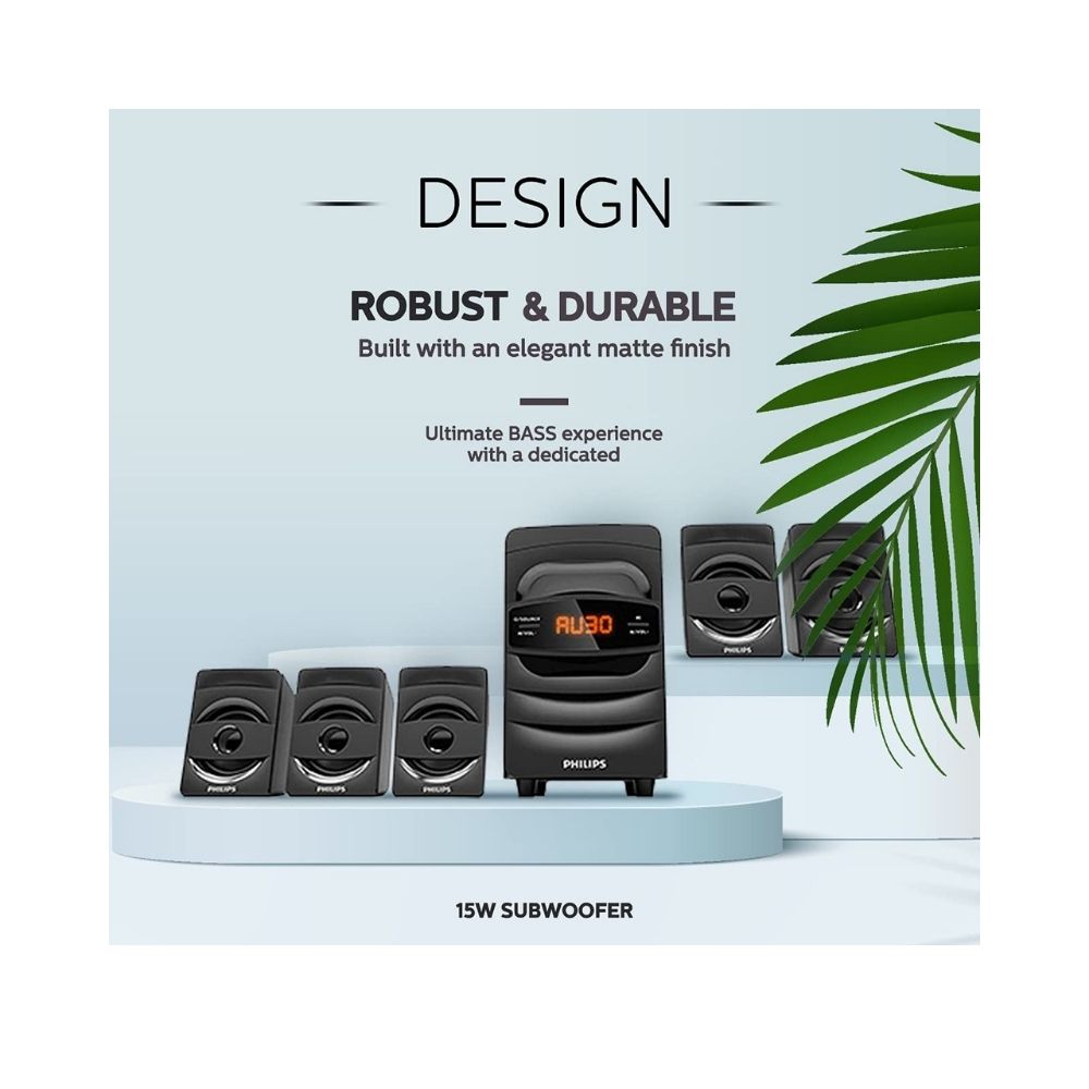 Philips SPA5128B94 40 W Bluetooth Home Theatre Black 51 Channel