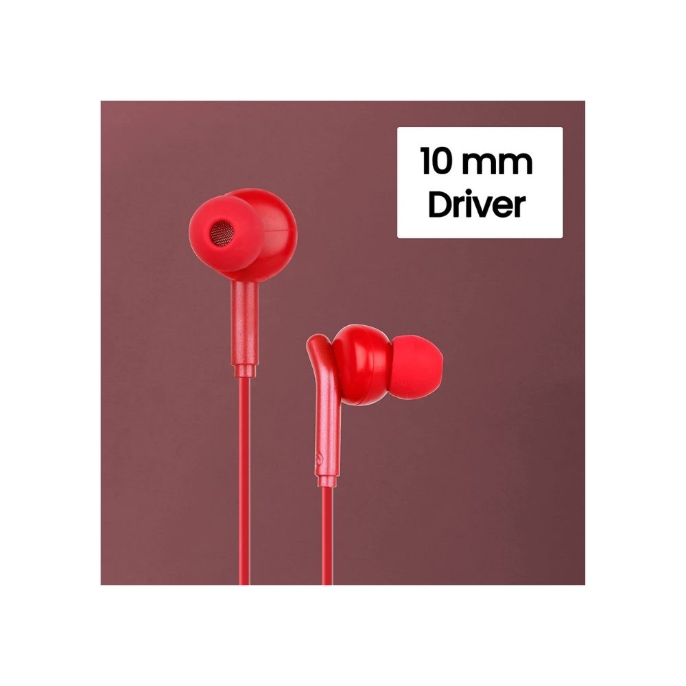 Zebronics Zeb-Bro in Ear Wired EarphonesRed