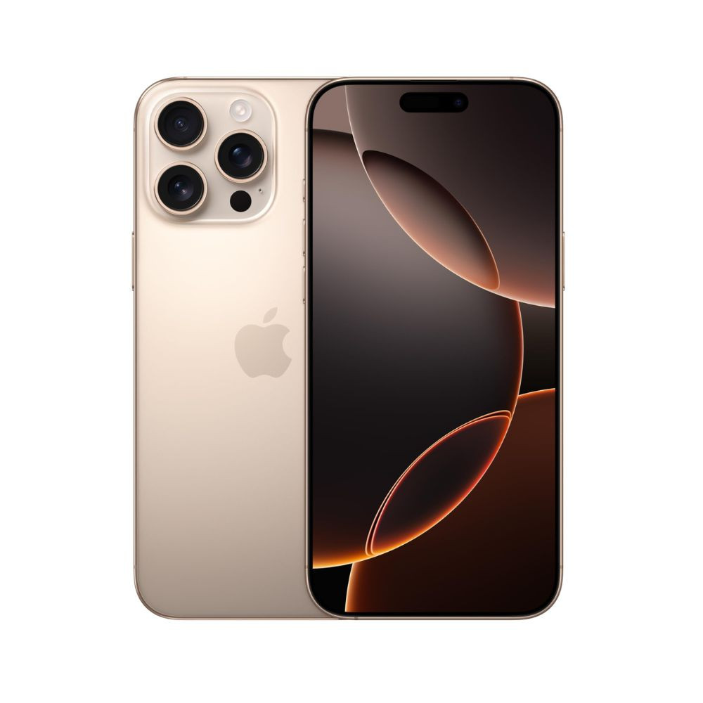 iPhone 16 Pro Max 256 GB 5G Mobile Phone with Camera Control 4K 120 fps Dolby Vision and a Huge Leap in Battery Life Works with AirPods Desert Titanium