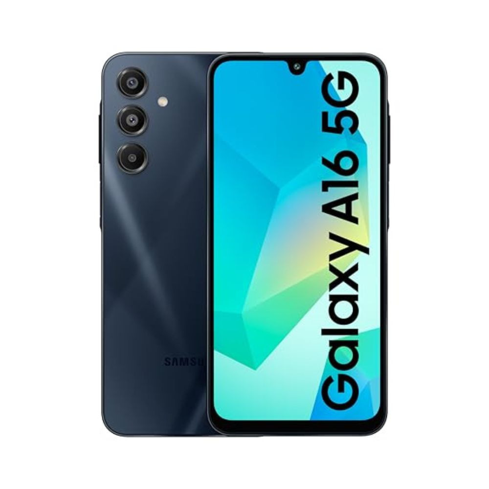 Samsung Galaxy A16 5G Blue Black 6GB RAM 128GB Storage Super AMOLED 50MP Triple Camera with Ultra Wide Lens 6 OS 6 Years Security Updates IP54 Tap Pay 5000mAh