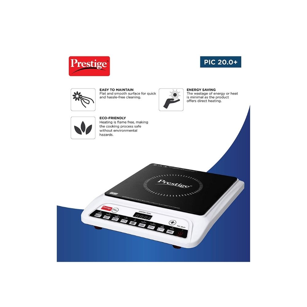 Prestige Induction Pic 200 Induction CooktopWhite Push Button