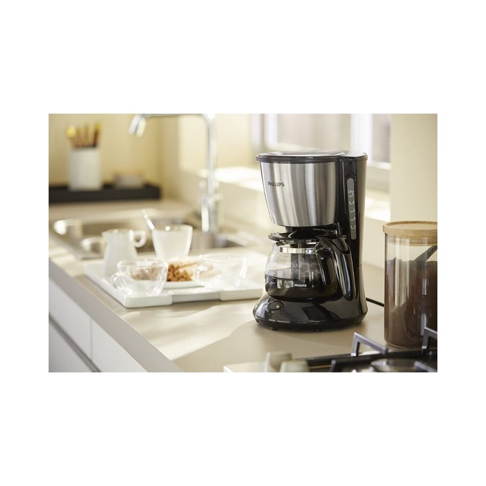 Philips Daily Collection HD743420 092-Litre Coffee Maker BlackMetal