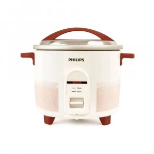 Image of PHILIPS HL1662/00 1-L Electric Rice Cooker (White/Red)