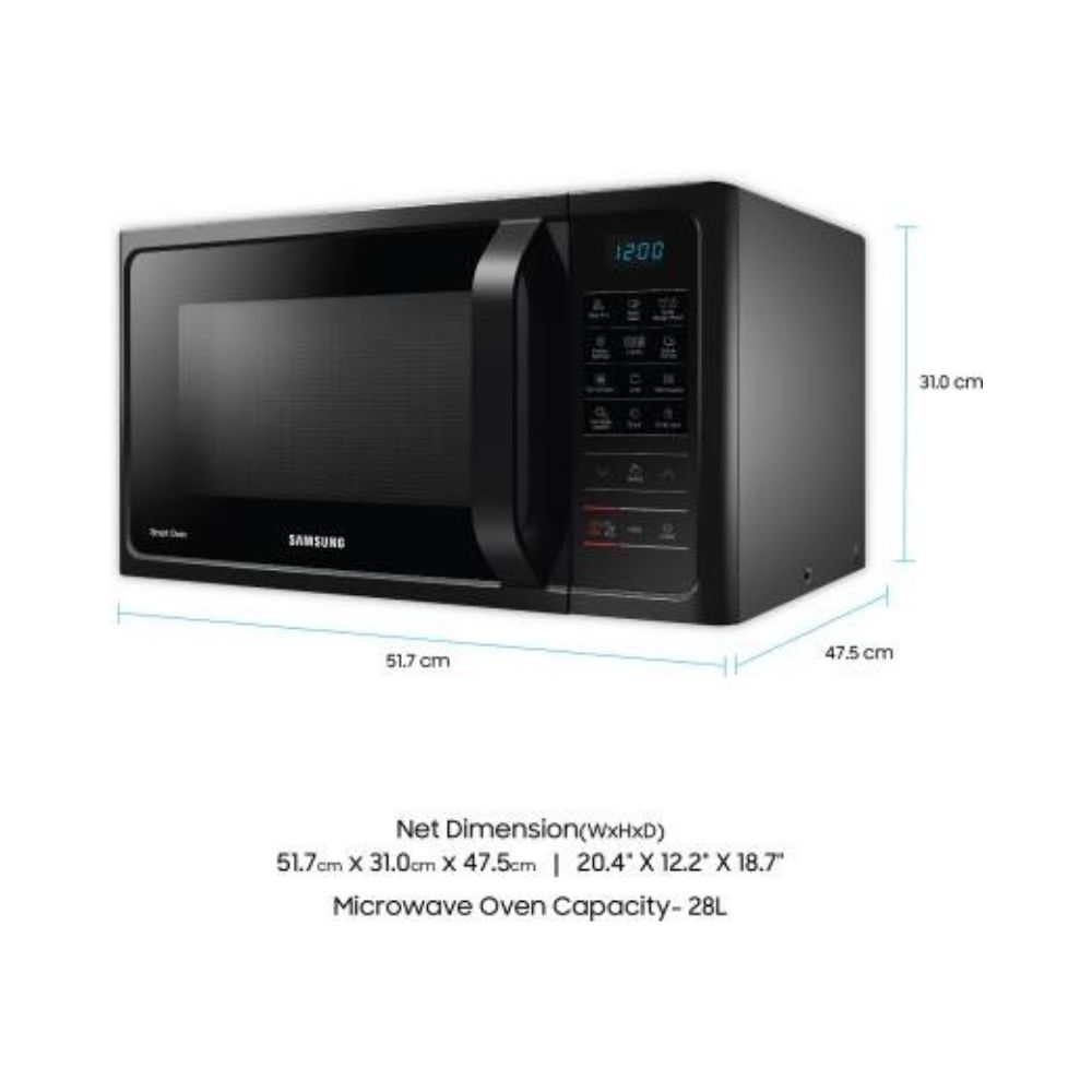 Samsung 28 L Convection Microwave Oven MC28H5033CKTL Black
