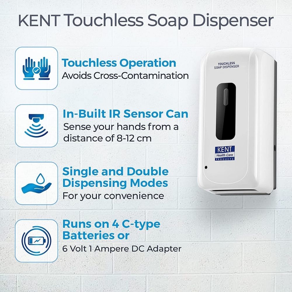 KENT Touchless Sanitiser Dispenser12016 1000 ml Liquid Dispenser