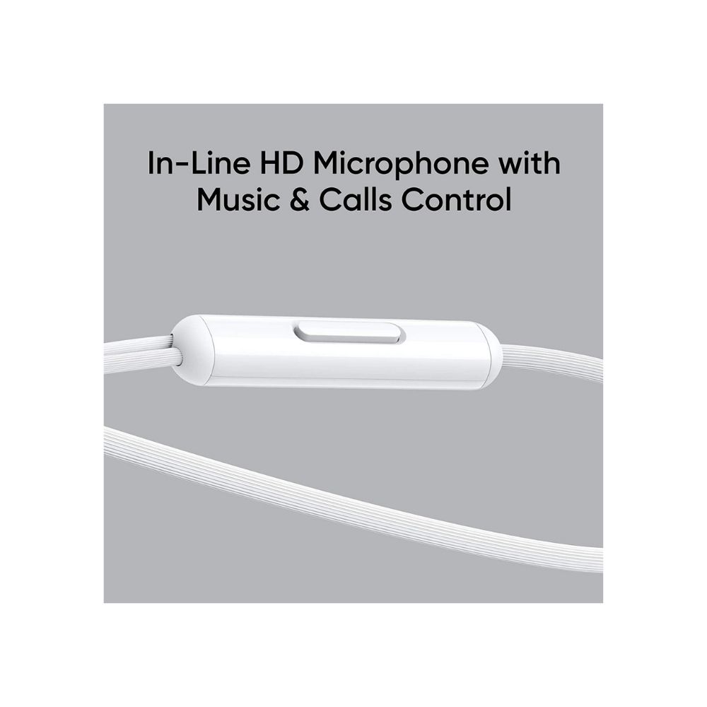 Realme Buds Classic Wired in Ear Earphones with Mic White