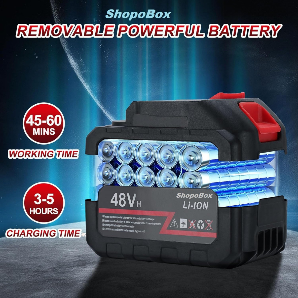 48V Portable Pressure Washer with Rechargeable Battery12000mah Cordless Pressure Washer Gun Cordless Power Washer Gun Handheld Pressure Washer for Car Floor Cleaning Car Washer Gun Single Battery